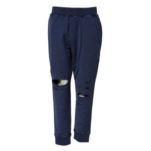 Dsquared² Blue Cotton Mid Waisted Jogger Women's Pants